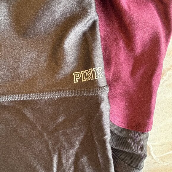 NWOT PINK Victoria's Secret Ultimate High Waisted Tri-colored Legging - Picture 5 of 7